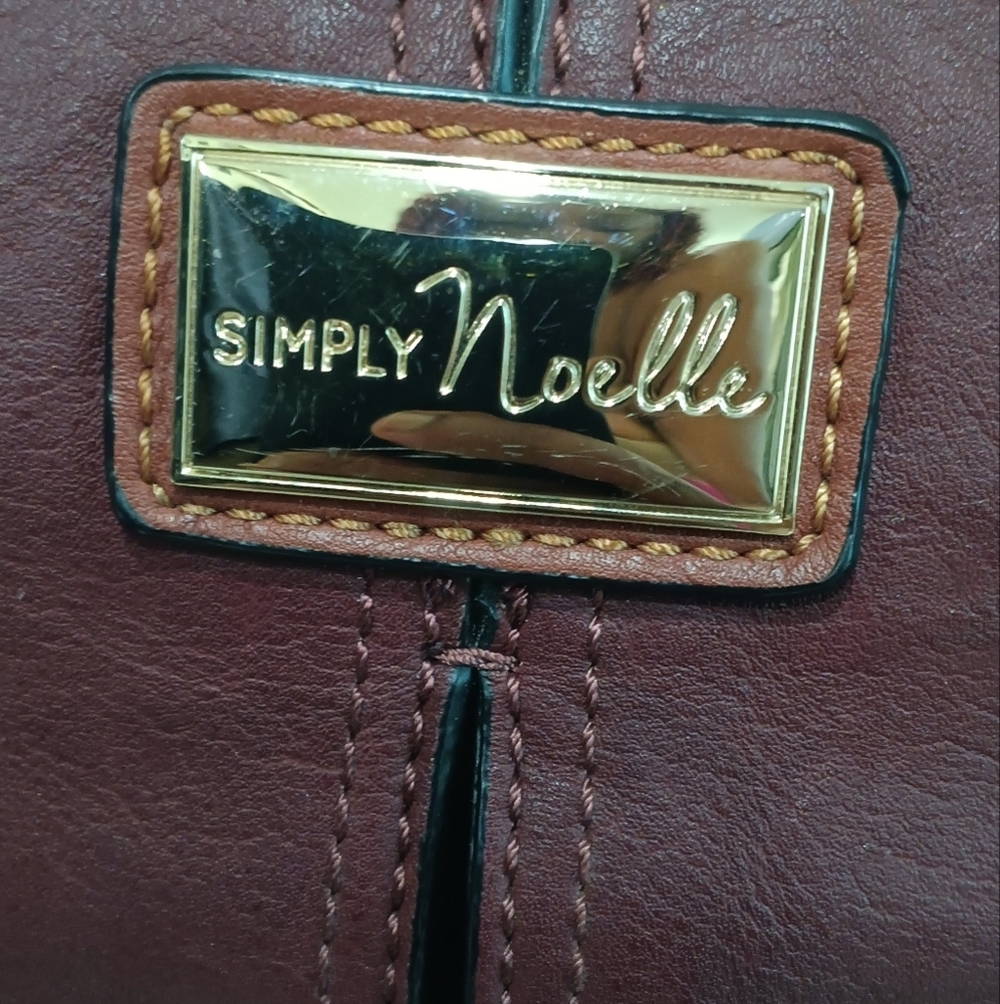 SIMPLY NOELLE Shoulder Bag Purse Crossbody Adjustable Strap Colorblock 6"x10" - Picture 6 of 12
